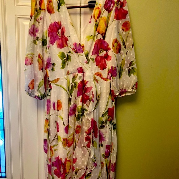 Women’s Maison Tara floral dress size 14 - Picture 12 of 16